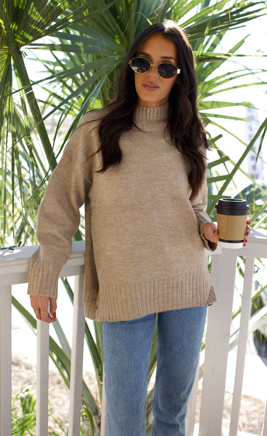 Desert Mock Neck Sweater