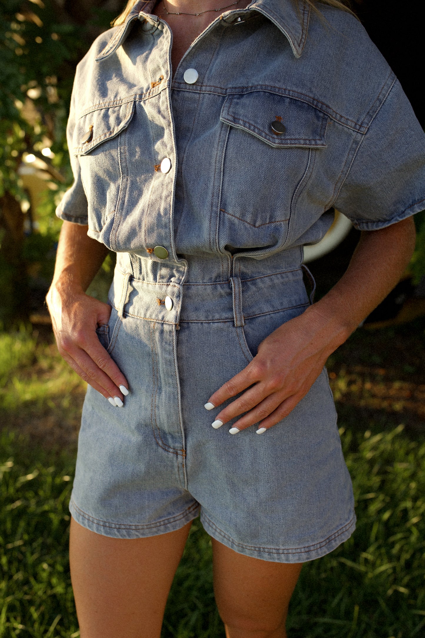 Sutton Denim Romper